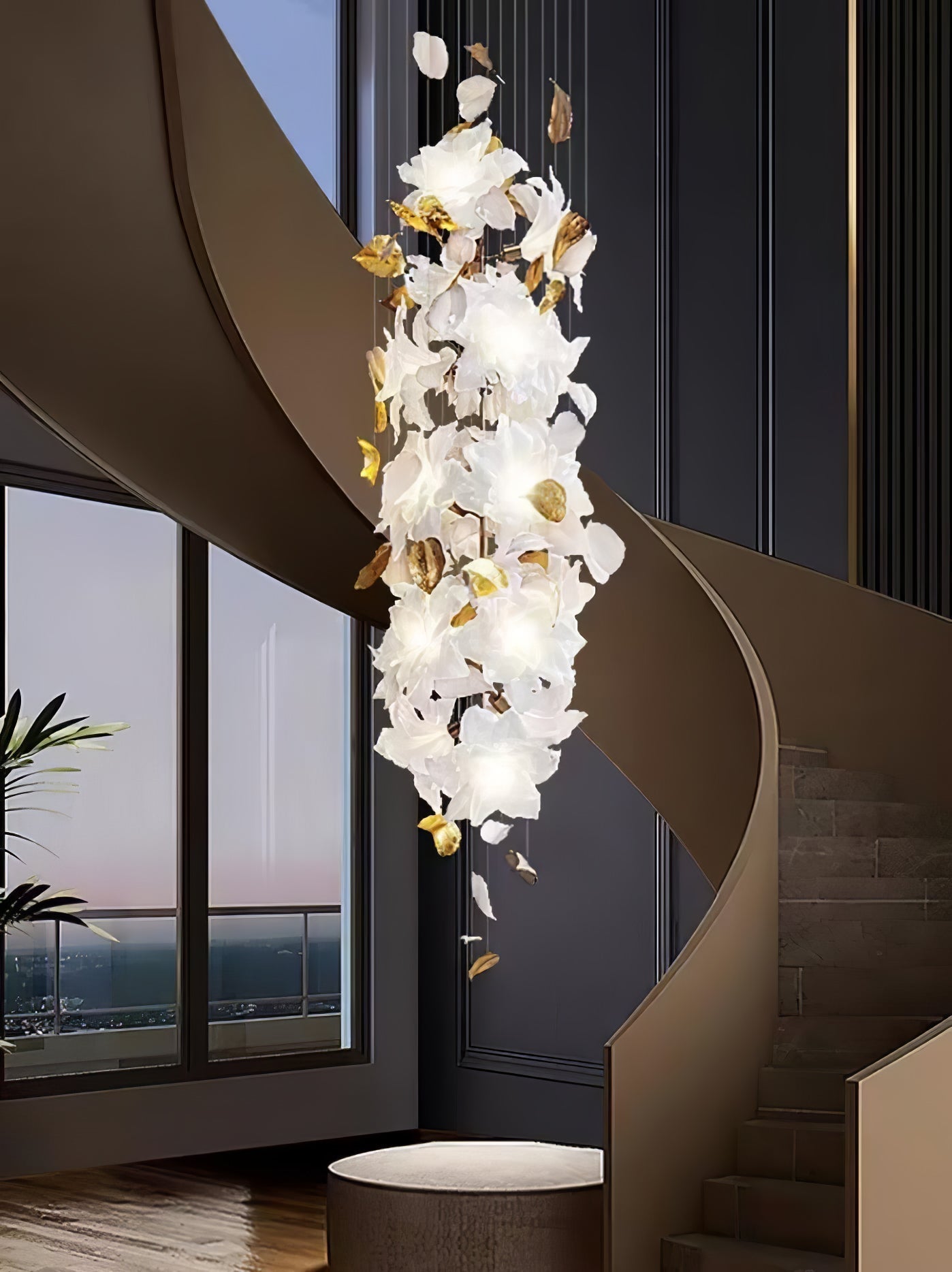 Flora Flying Flowers Fluttering Chandelier