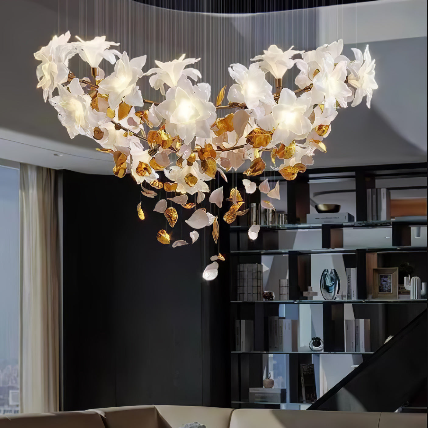 Flora Flying Flowers Fluttering Chandelier