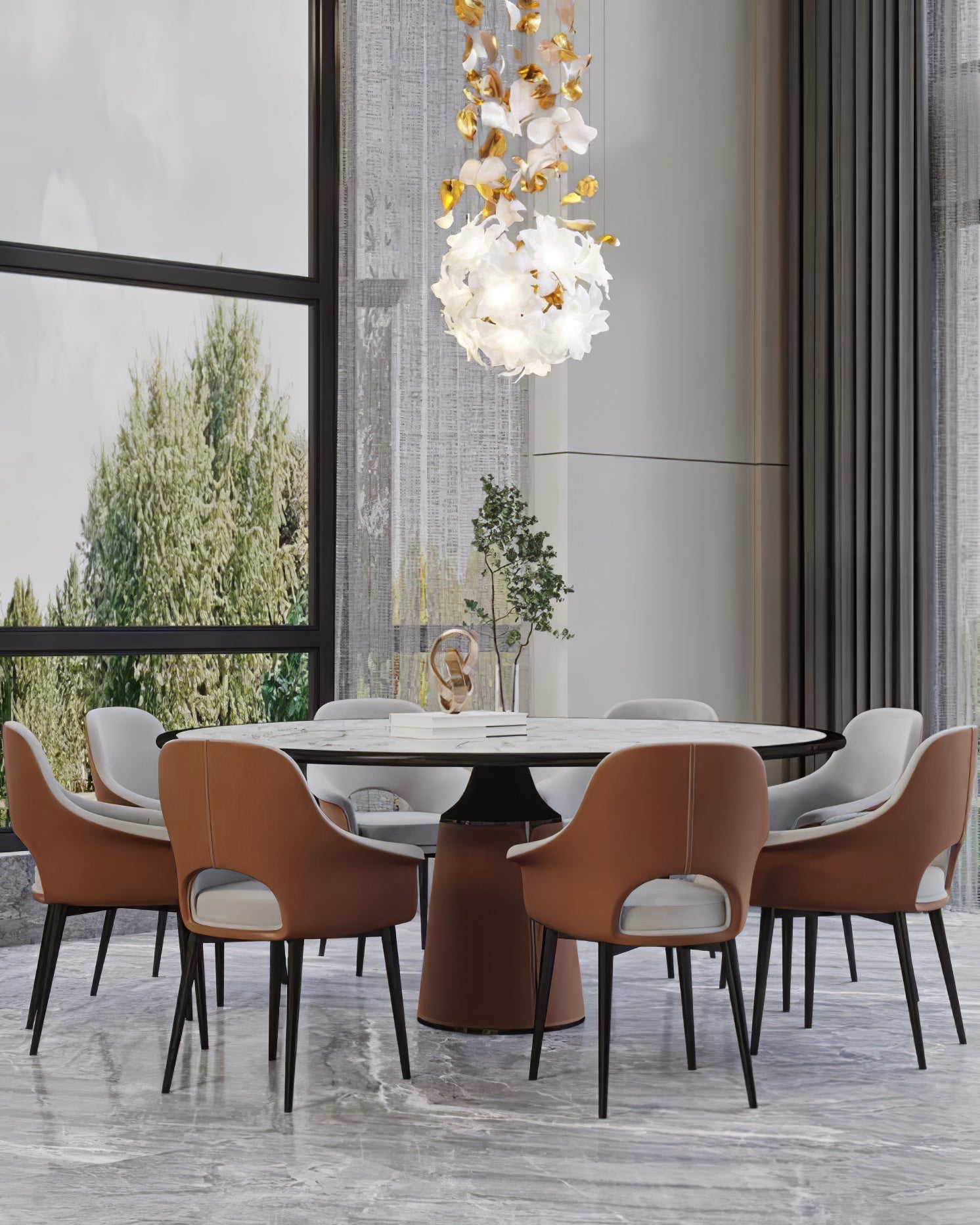 Flora Flying Flowers Fluttering Chandelier