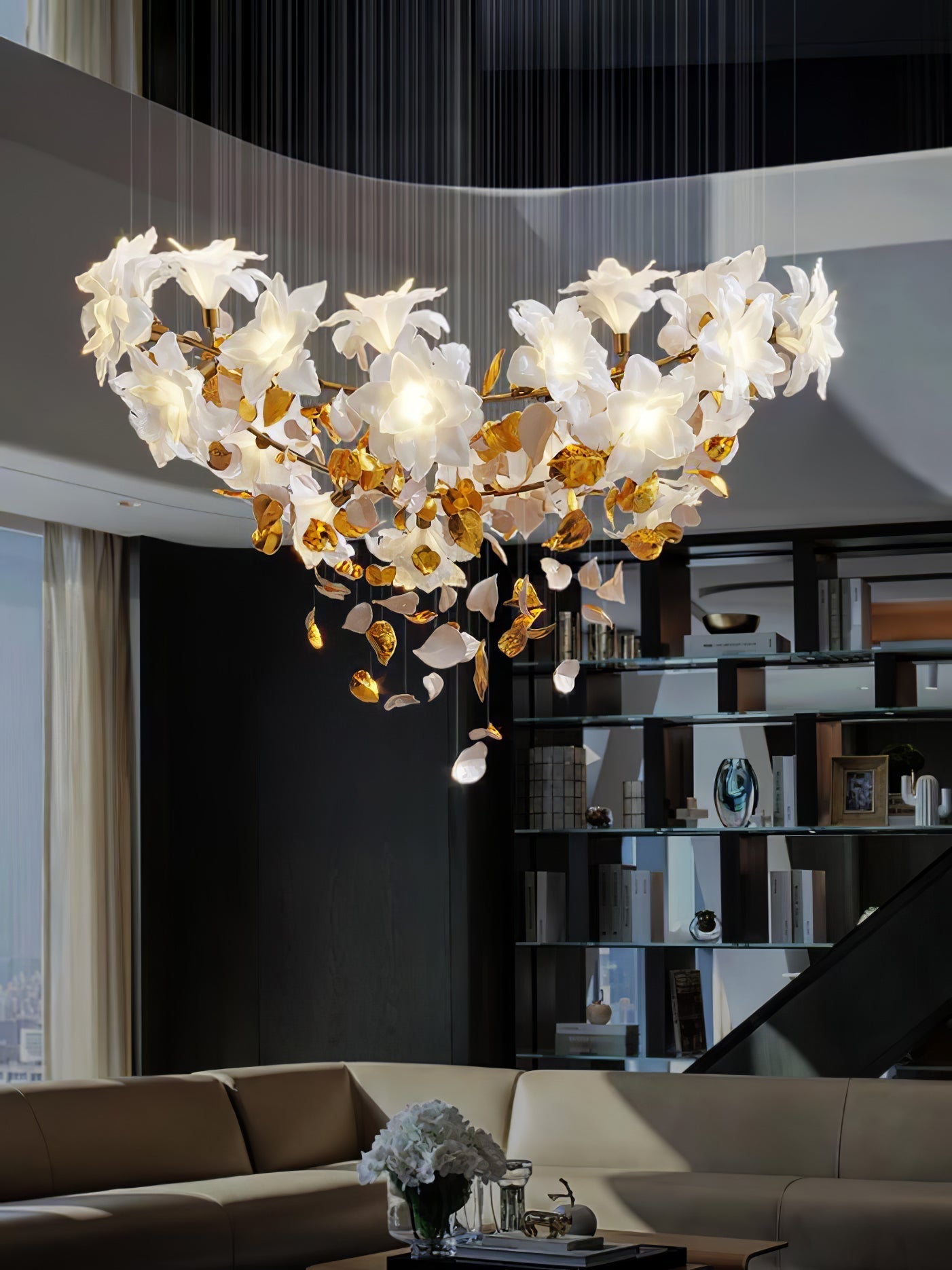 Flora Flying Flowers Fluttering Chandelier