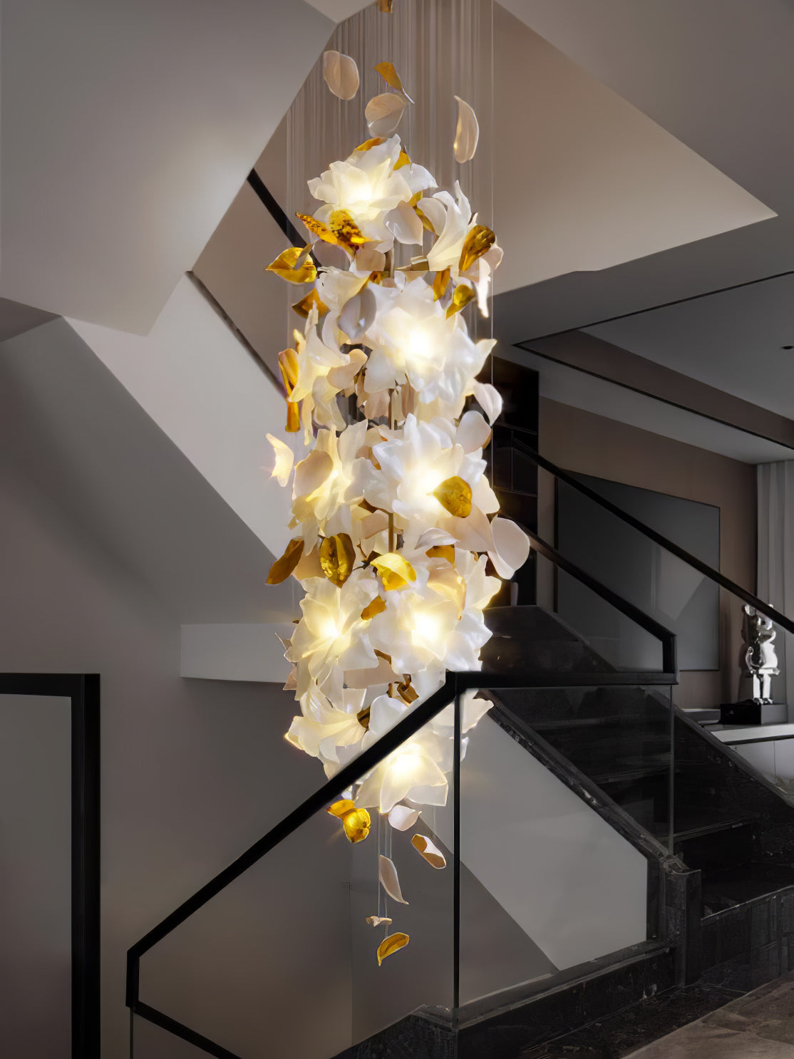 Flora Flying Flowers Fluttering Chandelier