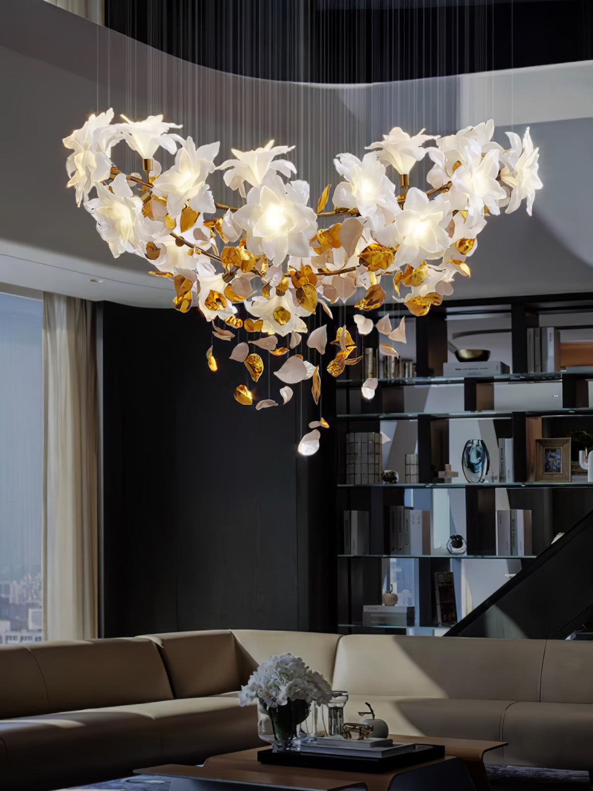 Flora Flying Flowers Fluttering Chandelier