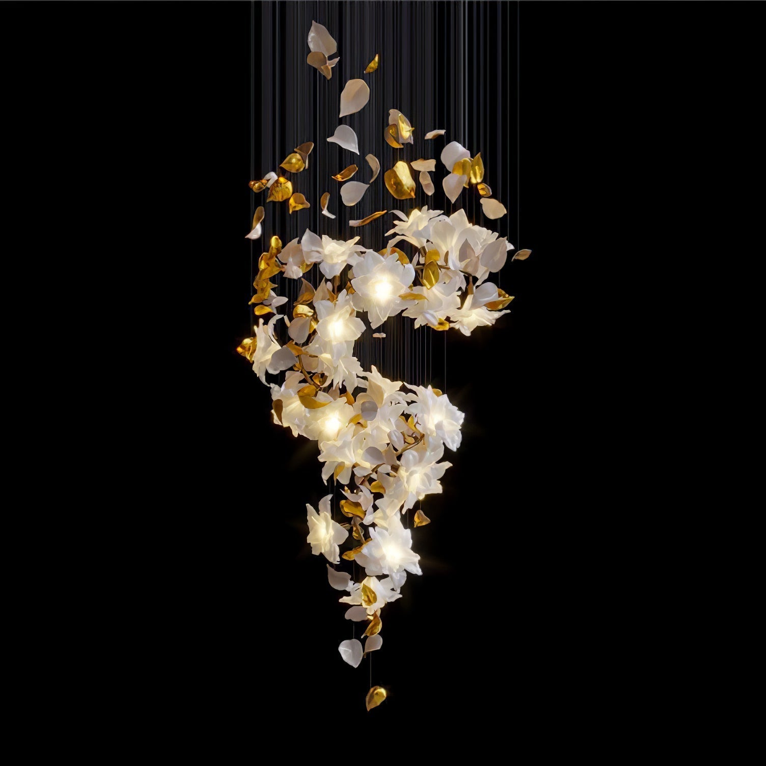 Flora Flying Flowers Fluttering Chandelier