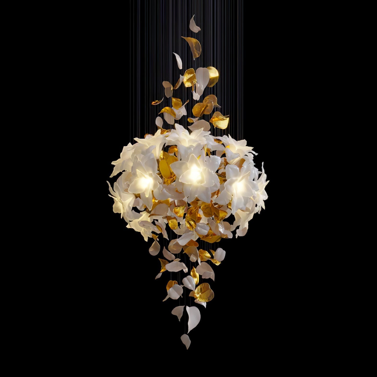 Flora Flying Flowers Fluttering Chandelier