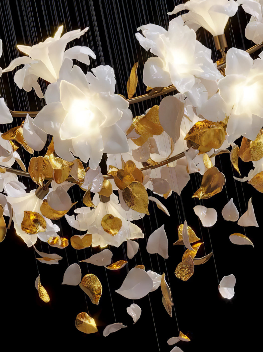 Flora Flying Flowers Fluttering Chandelier
