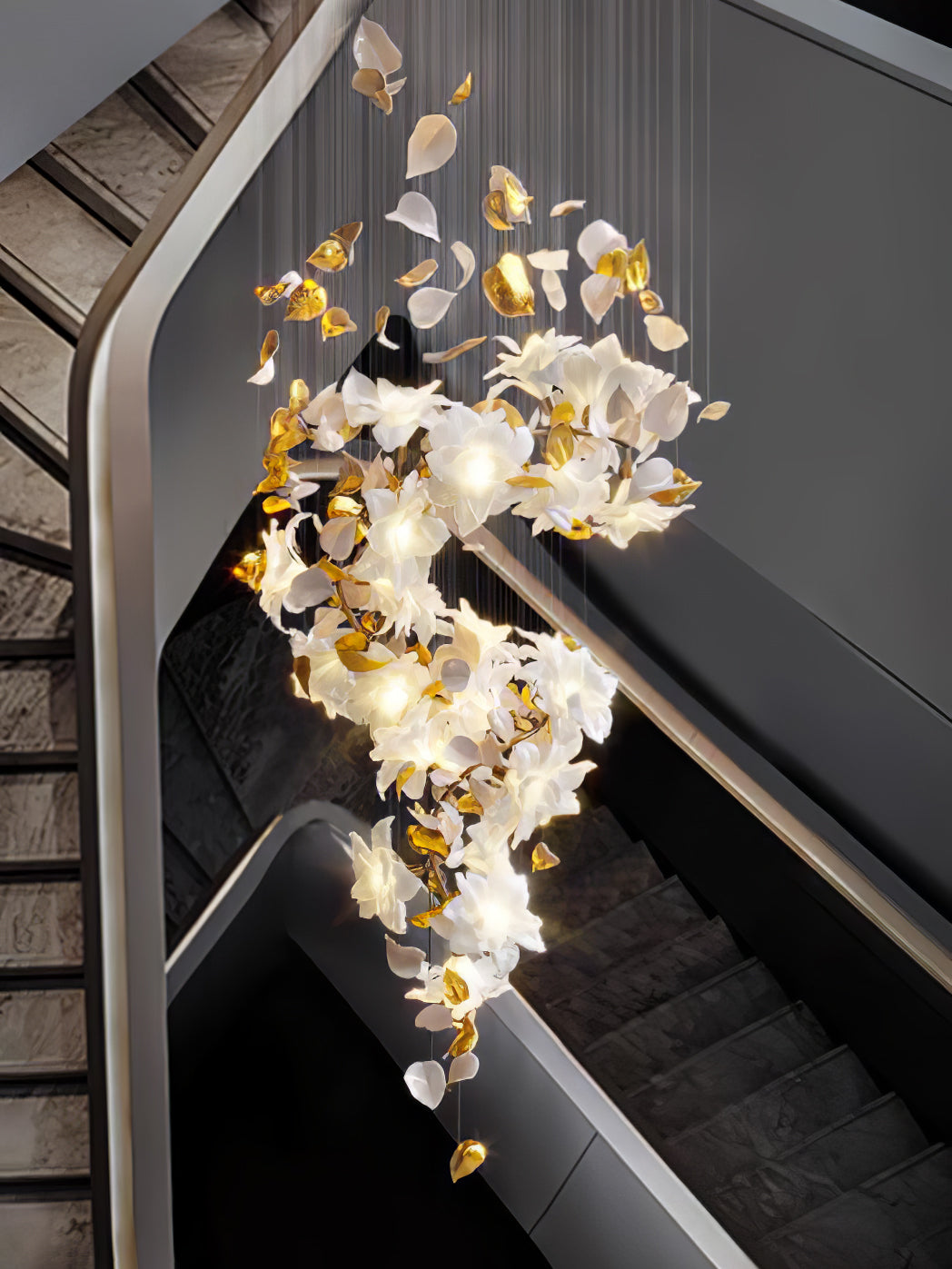 Flora Flying Flowers Fluttering Chandelier
