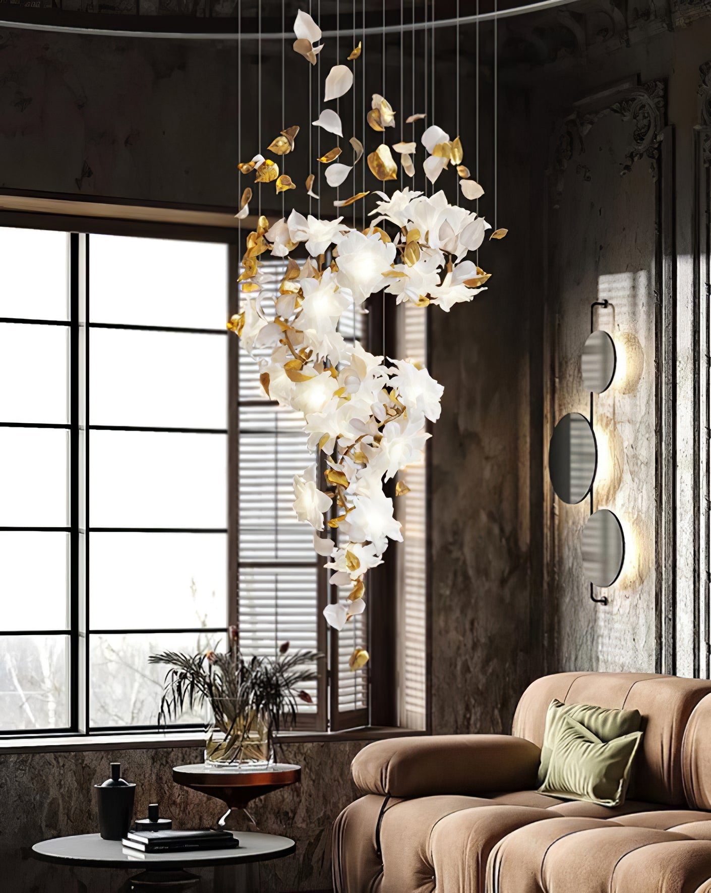 Flora Flying Flowers Fluttering Chandelier