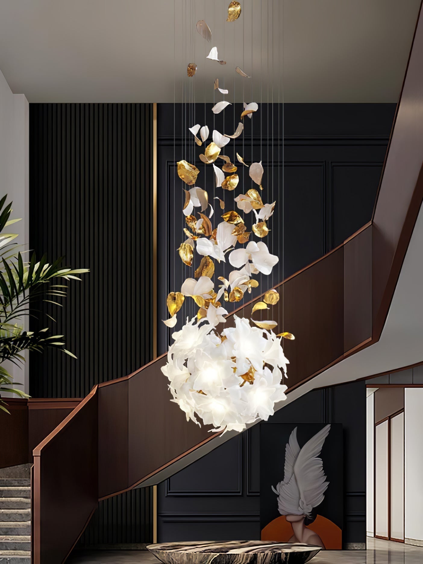Flora Flying Flowers Fluttering Chandelier