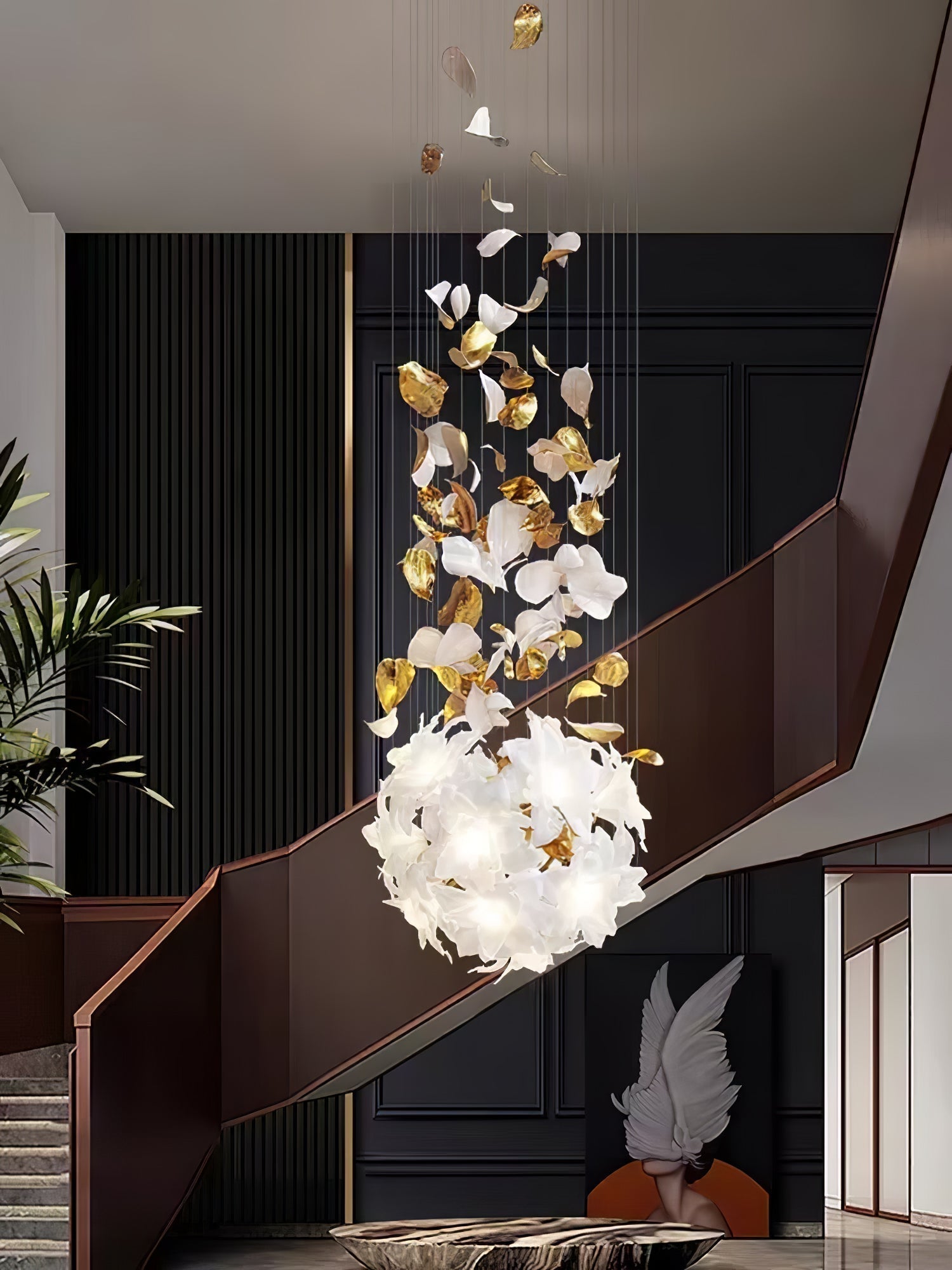 Flora Flying Flowers Fluttering Chandelier