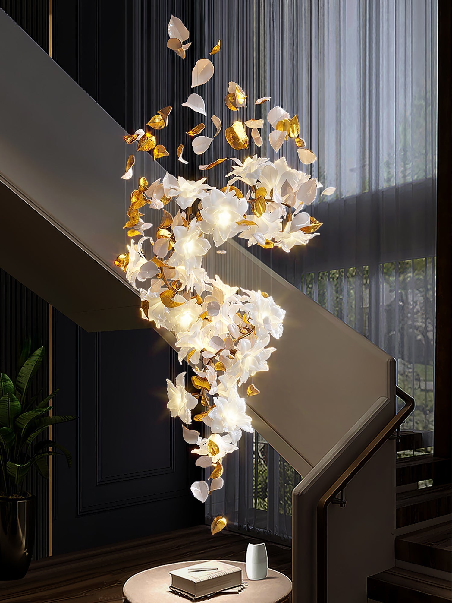 Flora Flying Flowers Fluttering Chandelier