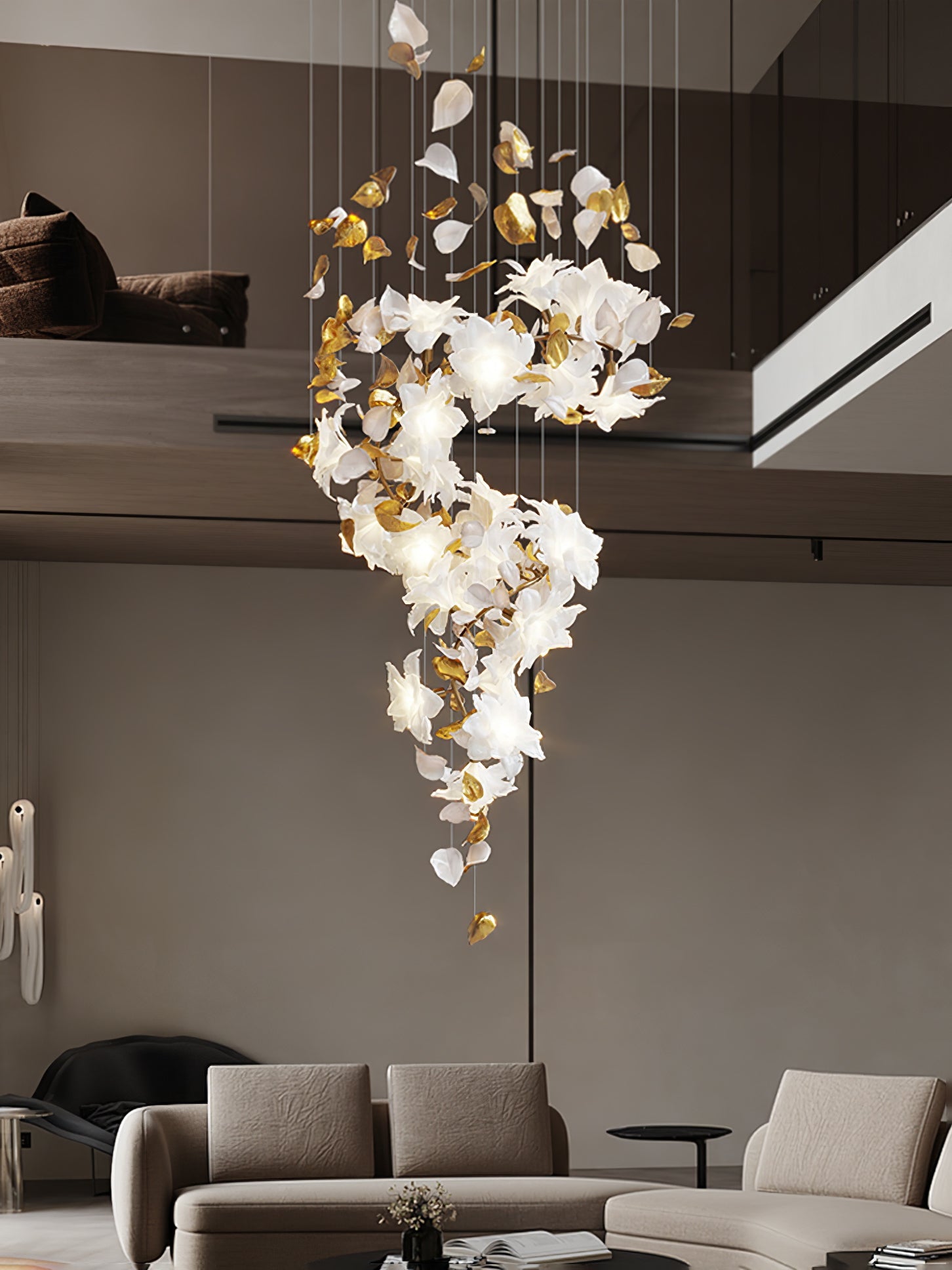 Flora Flying Flowers Fluttering Chandelier
