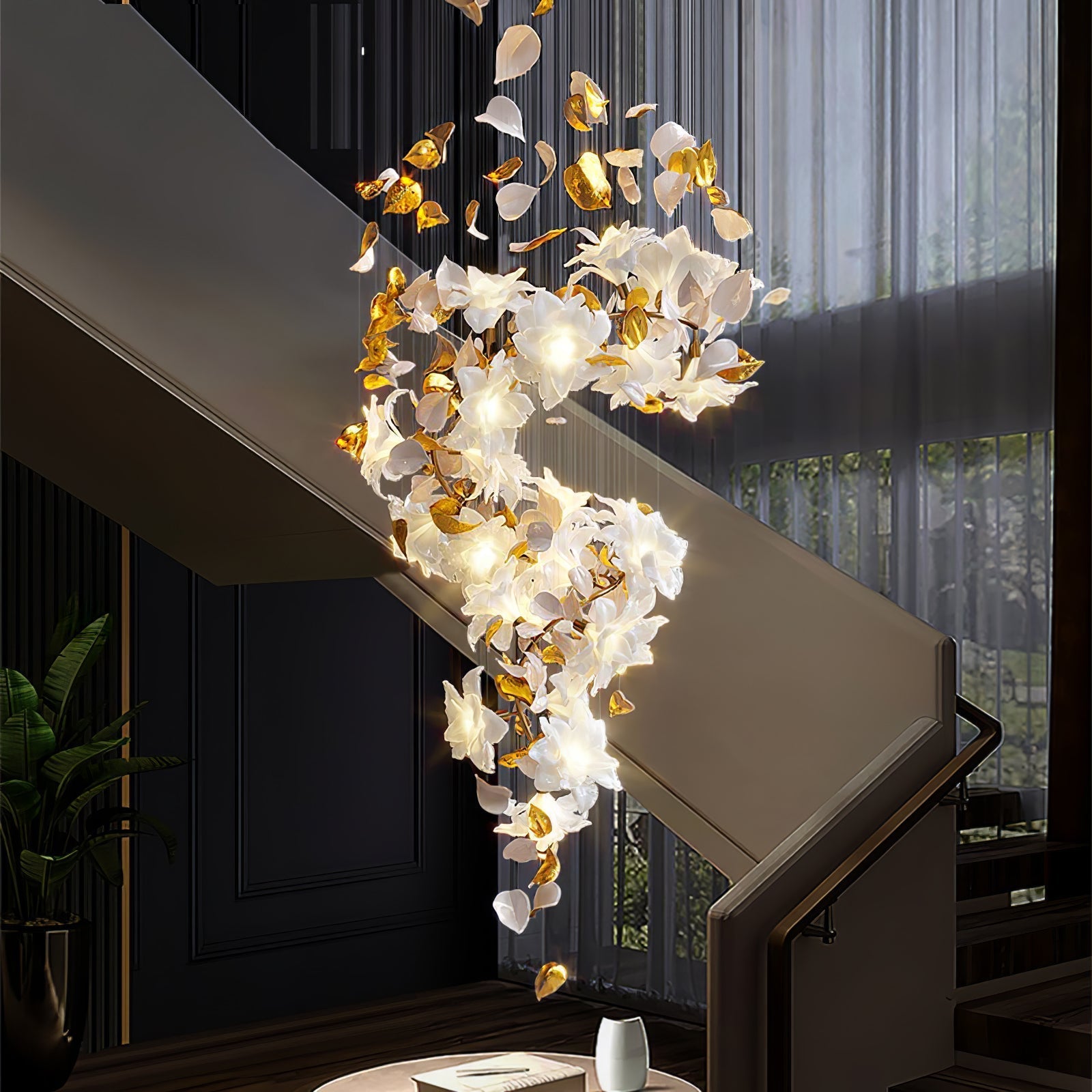 Flora Flying Flowers Fluttering Chandelier