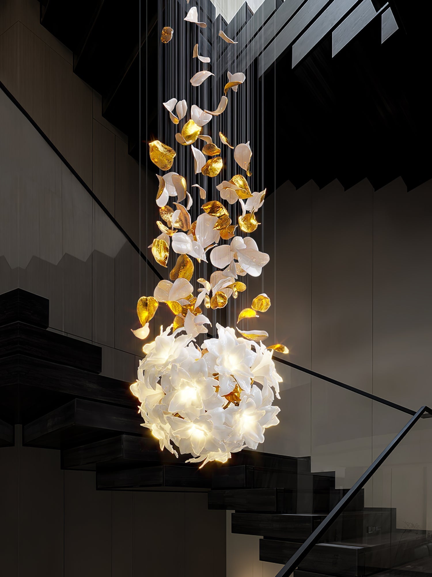 Flora Flying Flowers Fluttering Chandelier