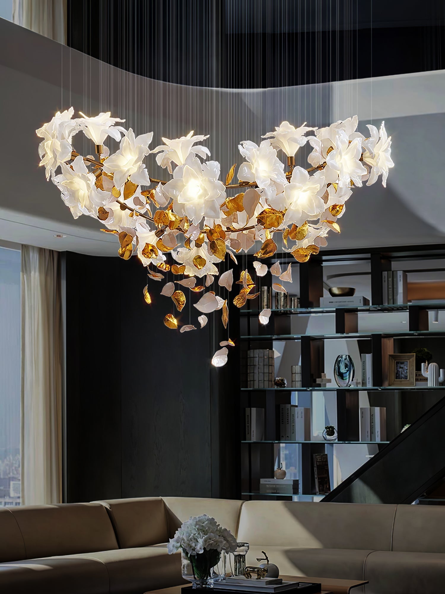 Flora Flying Flowers Fluttering Chandelier