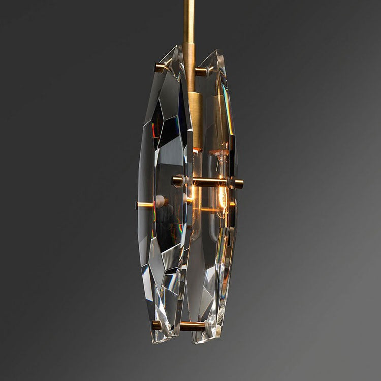 Carlos Multi-faceted Crystal Pendant Light