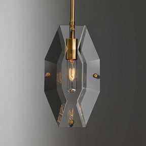 Carlos Multi-faceted Crystal Pendant Light