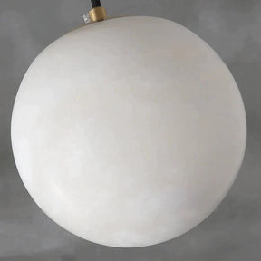 Opulent Alabaster Ball Pendant Light For Kitchen Island