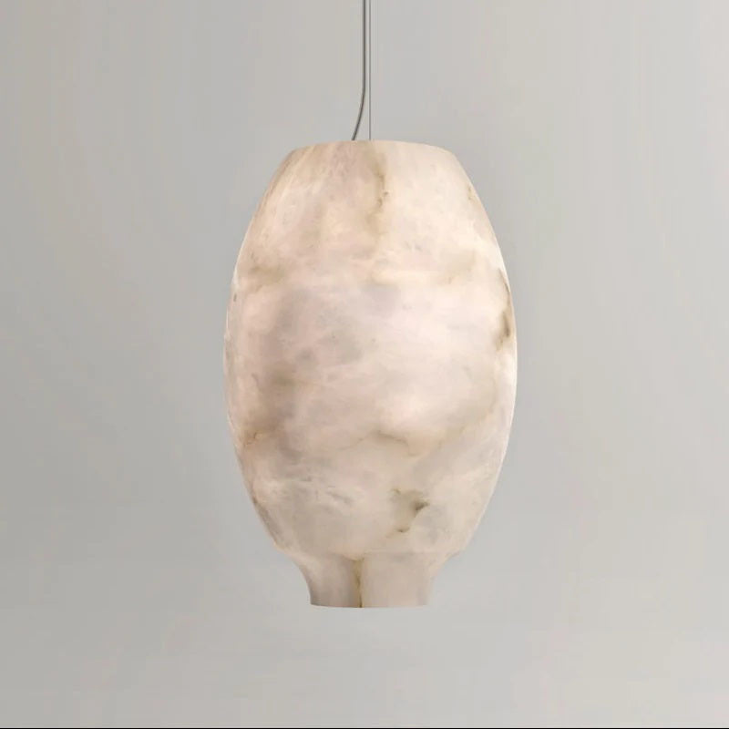 GLOOW Alabaster Lantern Bedside Pendant Light