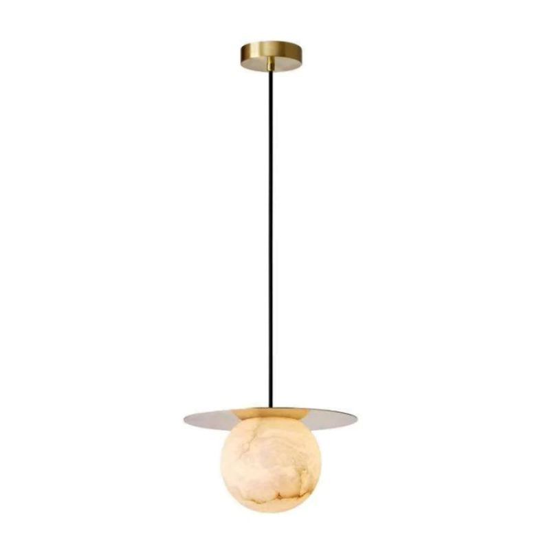 Dadaly Garfield Spanish Alabaster Small Art Bedside Pendant