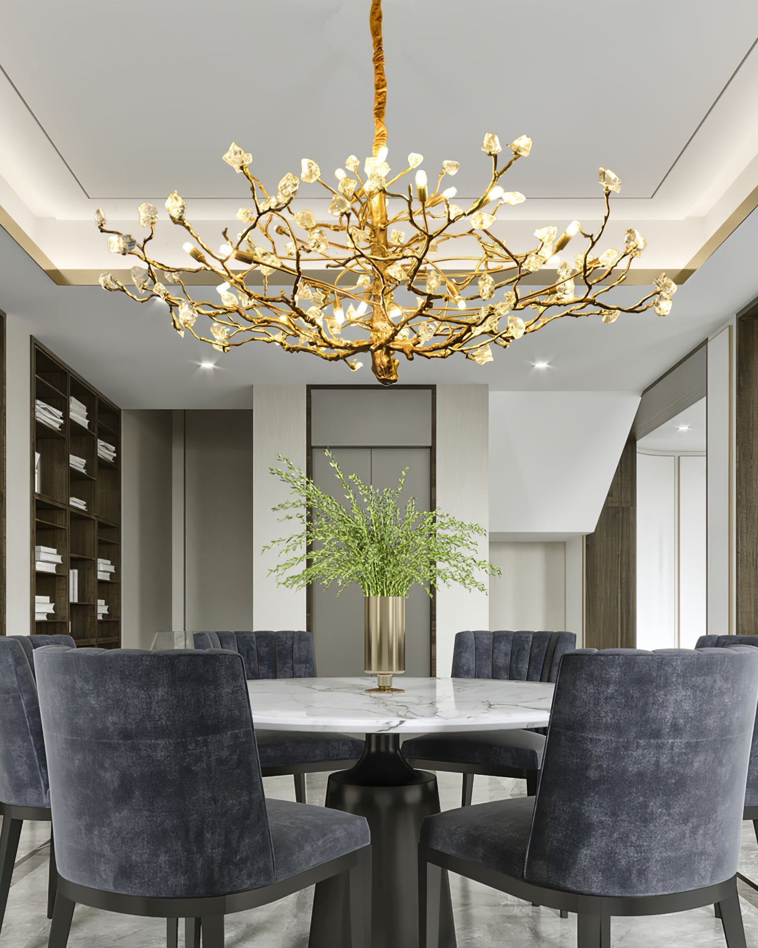 Flora Gemstone Branch Chandelier