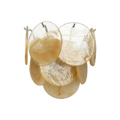 Gold Vintage Murano Glass Wall Lamp 13.4"