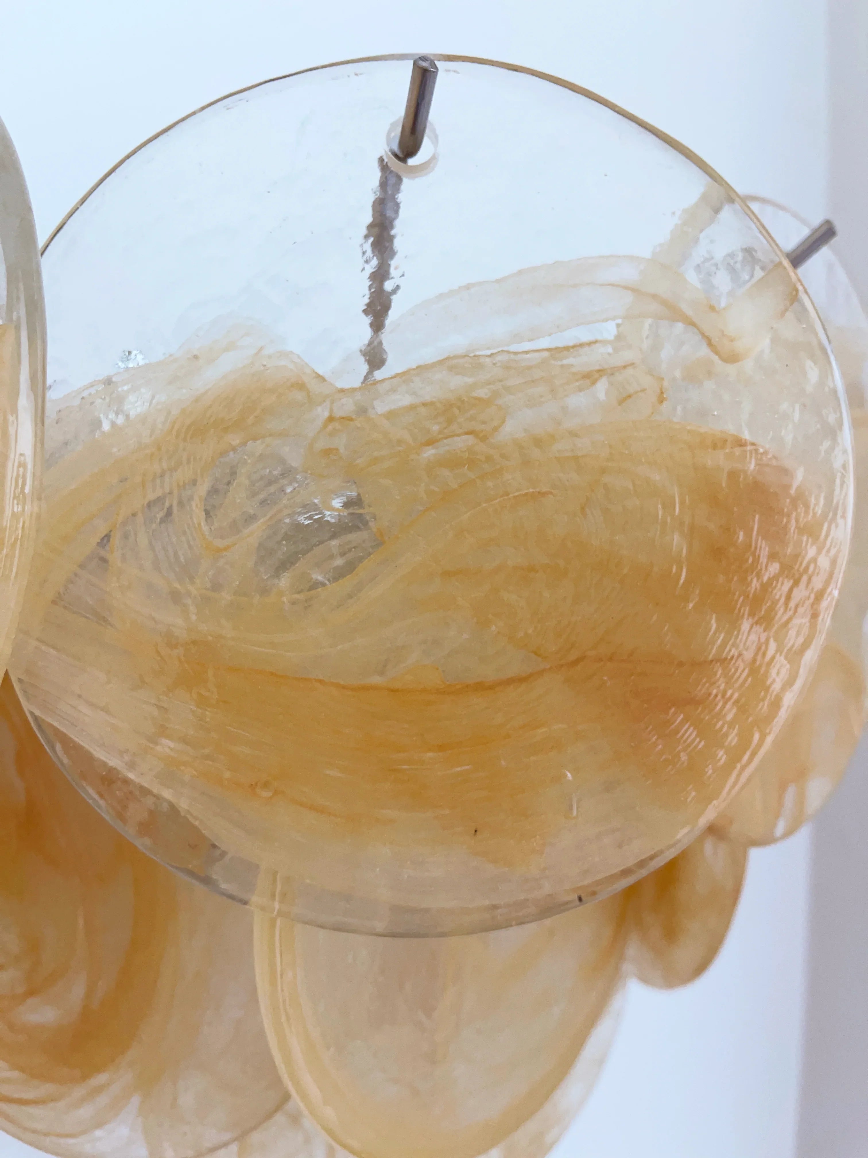 Gold Vintage Murano Glass Wall Lamp 13.4"