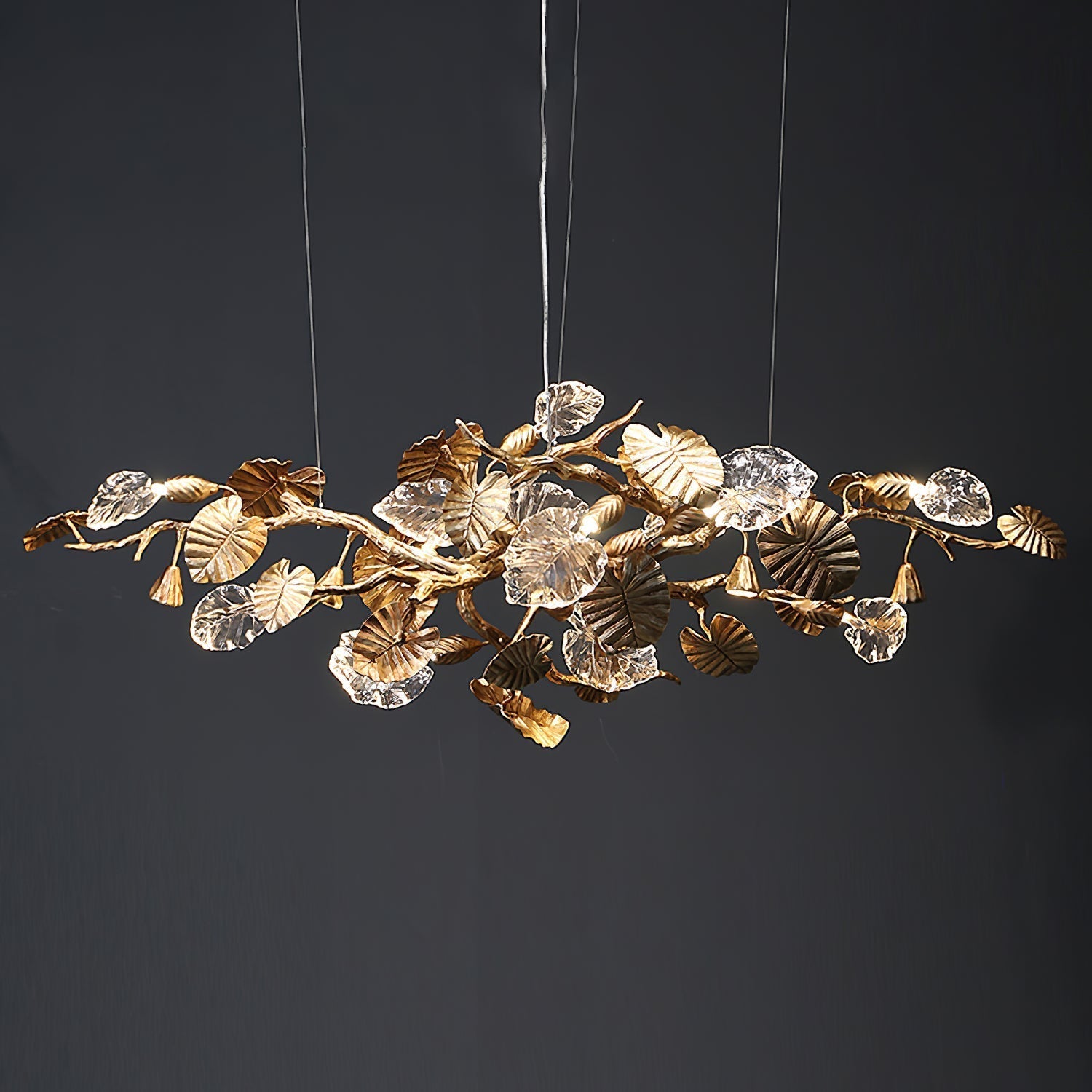 Gold Leaf Chandelier