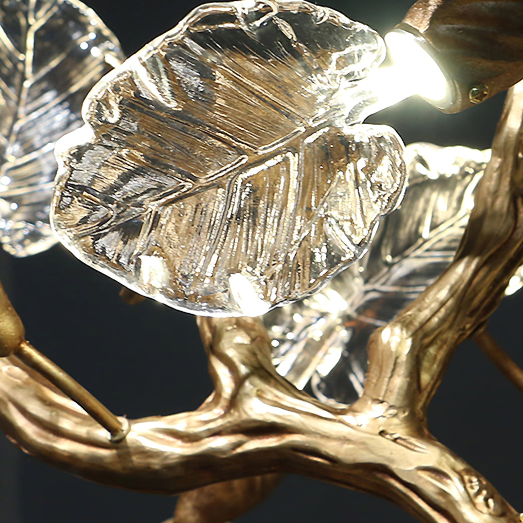 Gold Leaf Chandelier