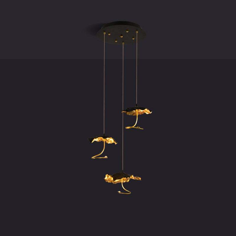 Naniv Brass Shade Aviary Constellation Chandelier