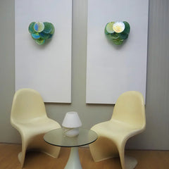 Green Murano Disc Wall Sconce 13.4"