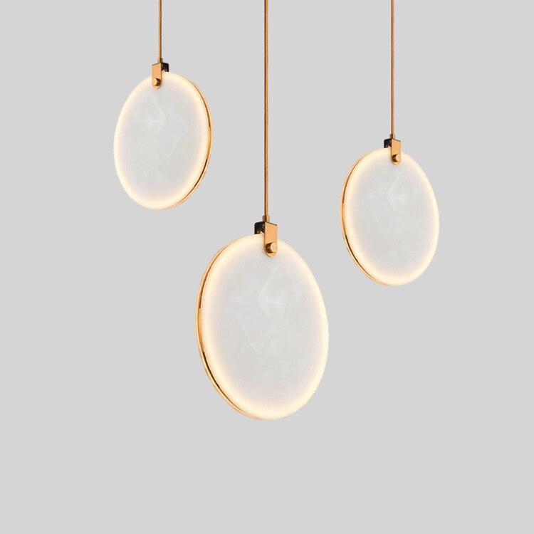 Moon Shade Lorry  Natural Marble Pendant Light