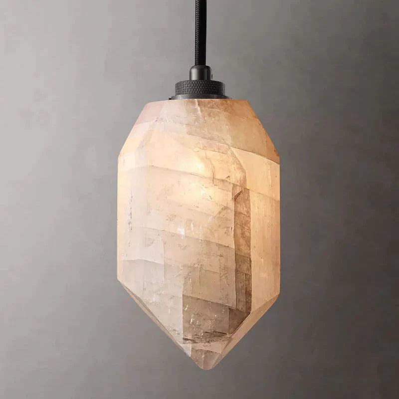 Mavis Alabaster  Translucent Modern Calcite Pendant Light