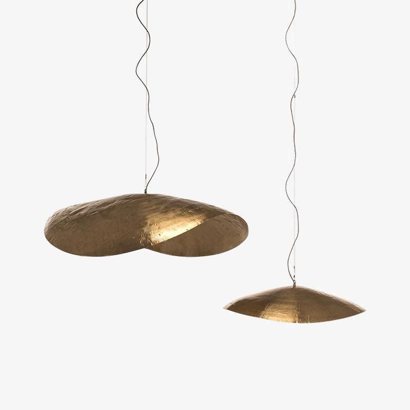 Naniv Brass Shade Hammered Pendant Light