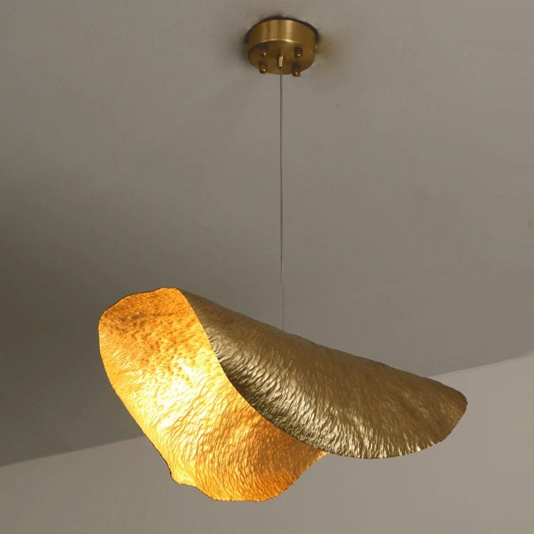 Naniv Brass Shade Hammered Pendant Light