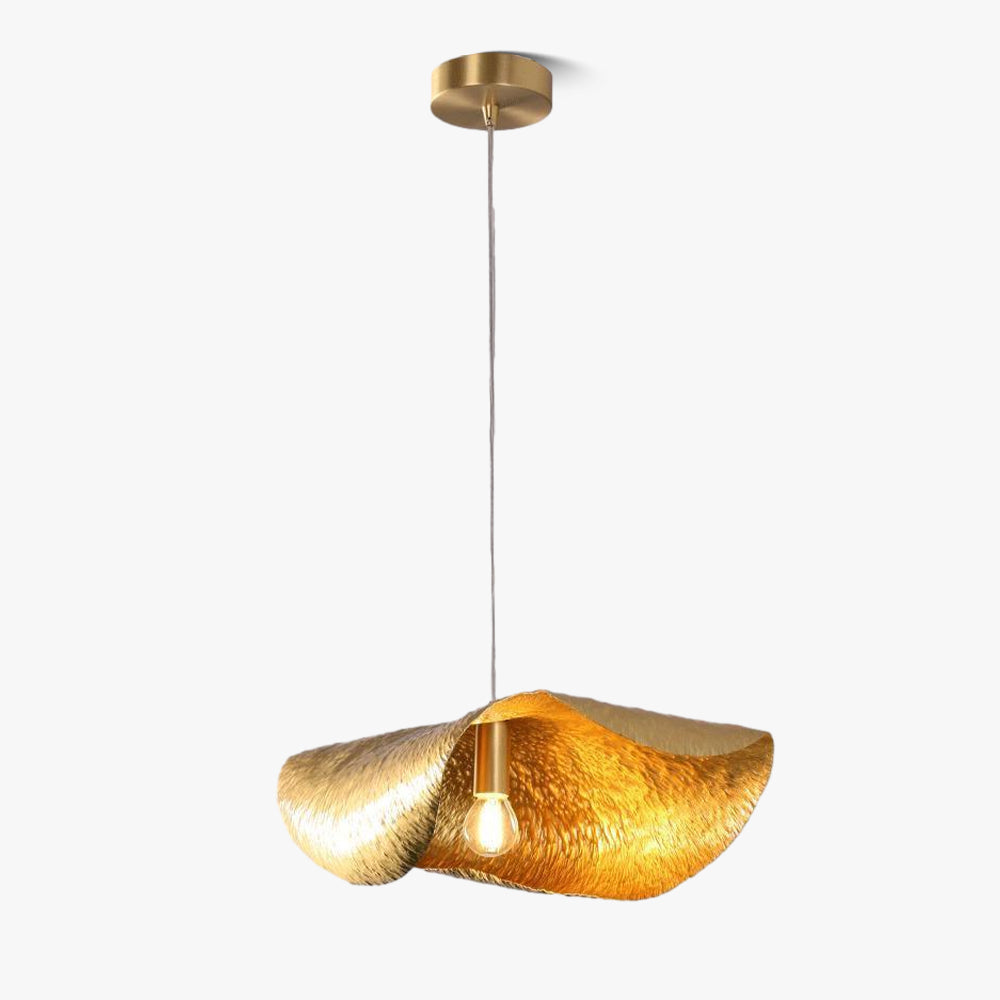 Naniv Brass Shade Hammered Pendant Light