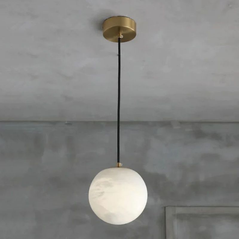 Dina Alabaster Spherical Pendant Light