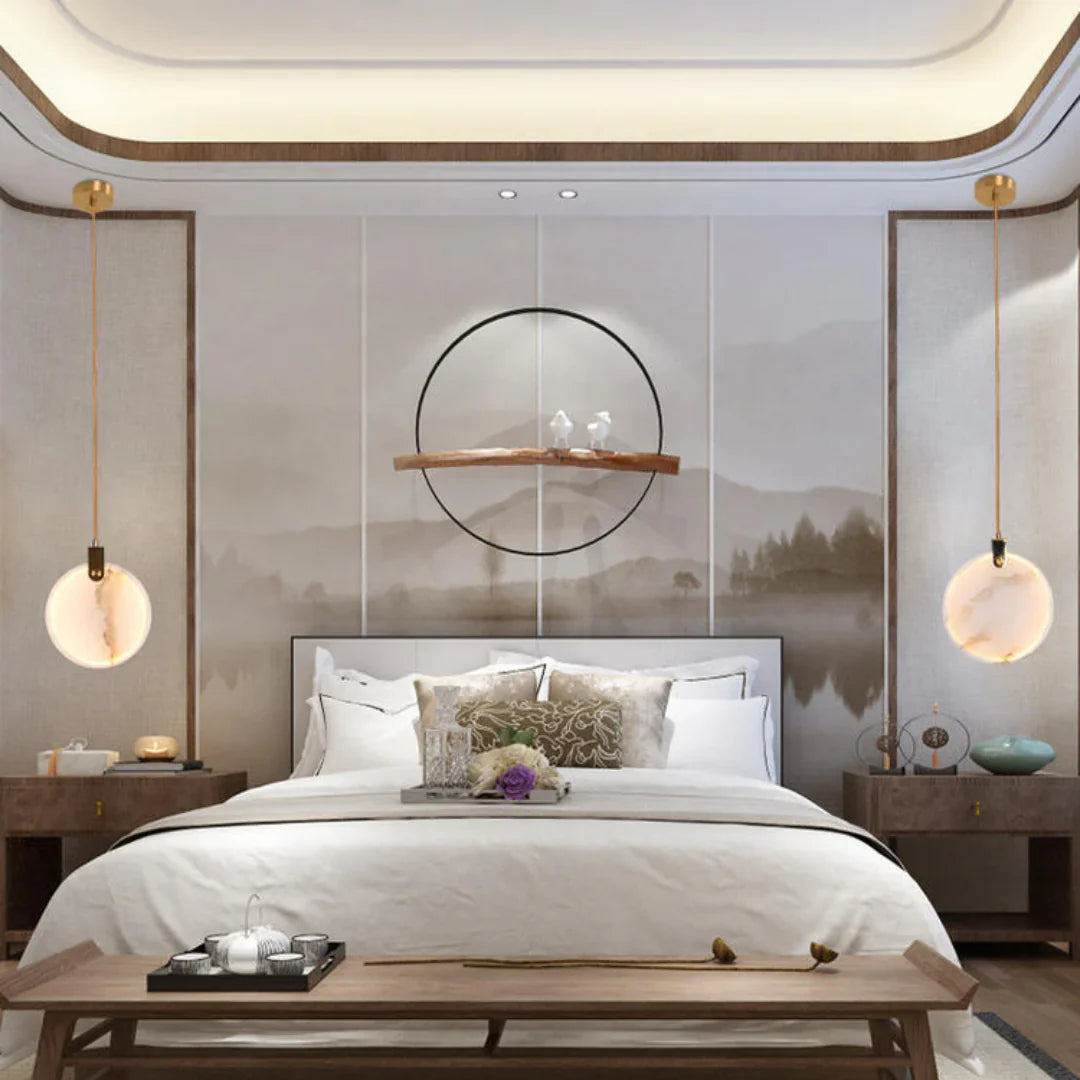 Egwent Harvest Alabaster Dish Chandelier