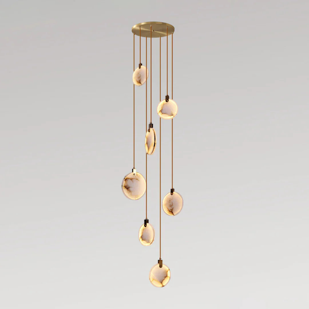 Egwent Harvest Alabaster Dish Chandelier