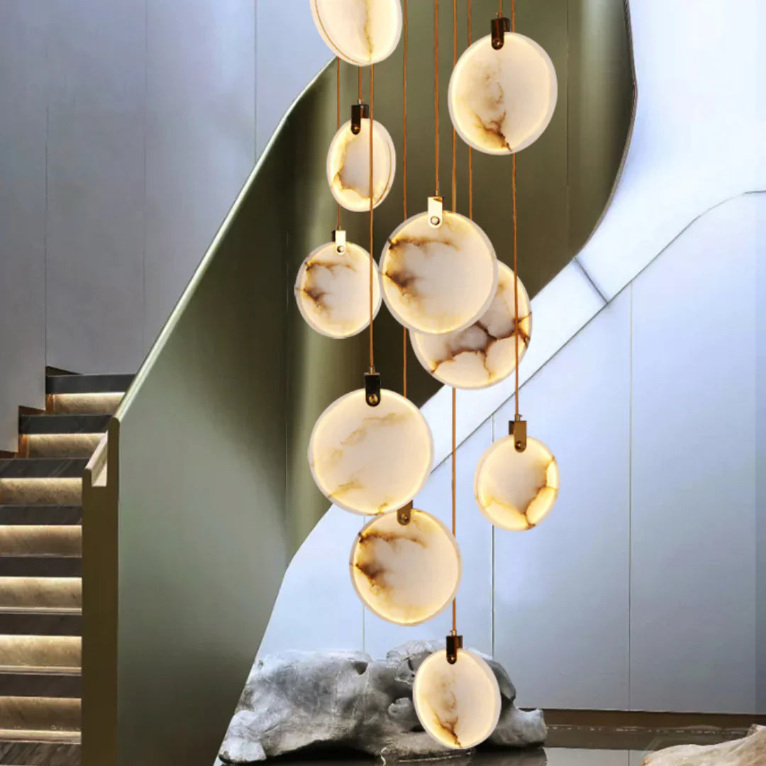 Egwent Harvest Alabaster Dish Chandelier