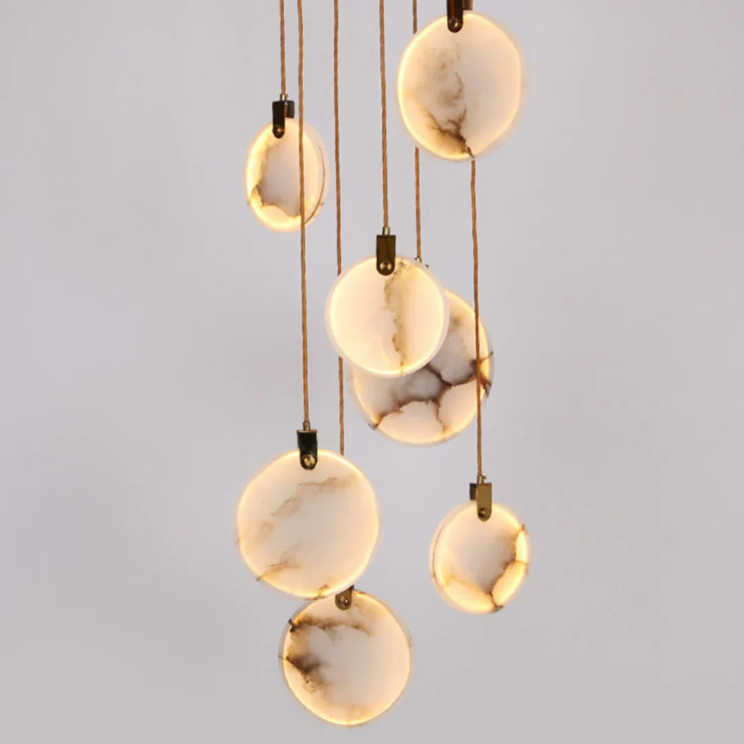Egwent Harvest Alabaster Dish Chandelier