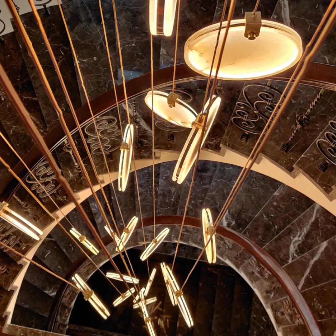 Egwent Harvest Alabaster Dish Chandelier