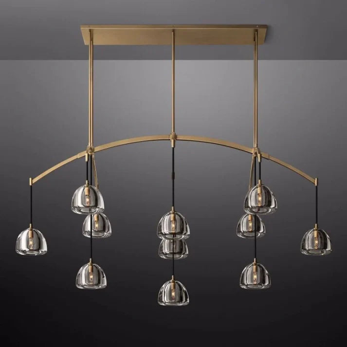 Hemisophere Linear Chandelier 72"