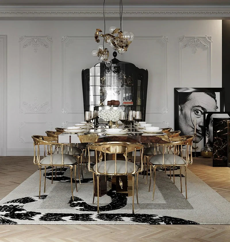 Gold Leaf Hera Chandelier