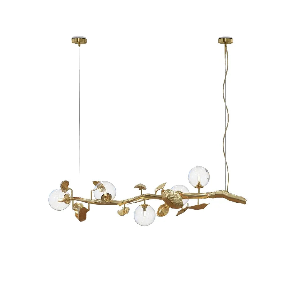 Gold Leaf Hera Chandelier