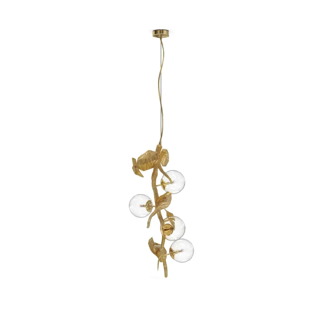 Gold Leaf Hera Chandelier