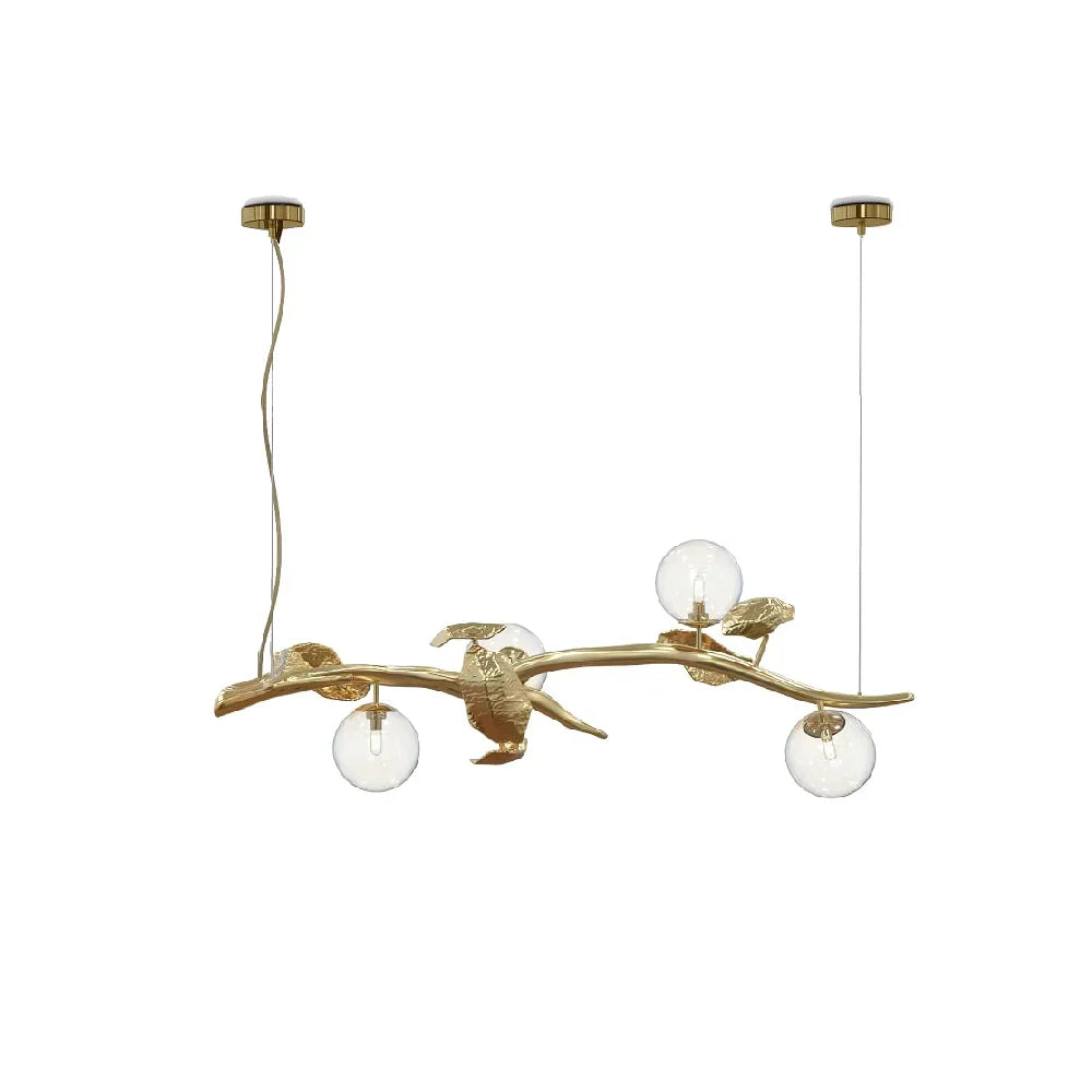 Gold Leaf Hera Chandelier