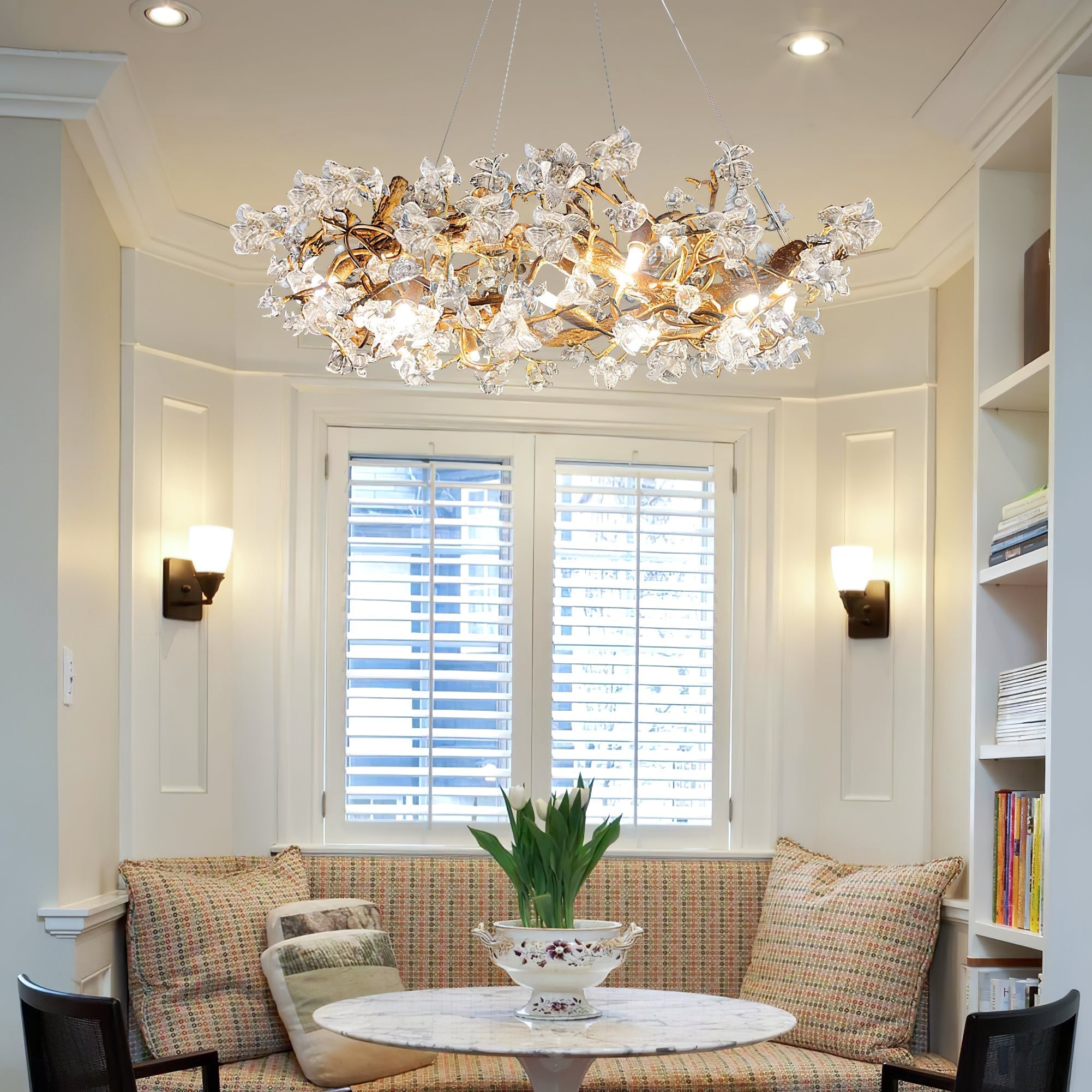 Flora Hibiscus Flower Chandelier