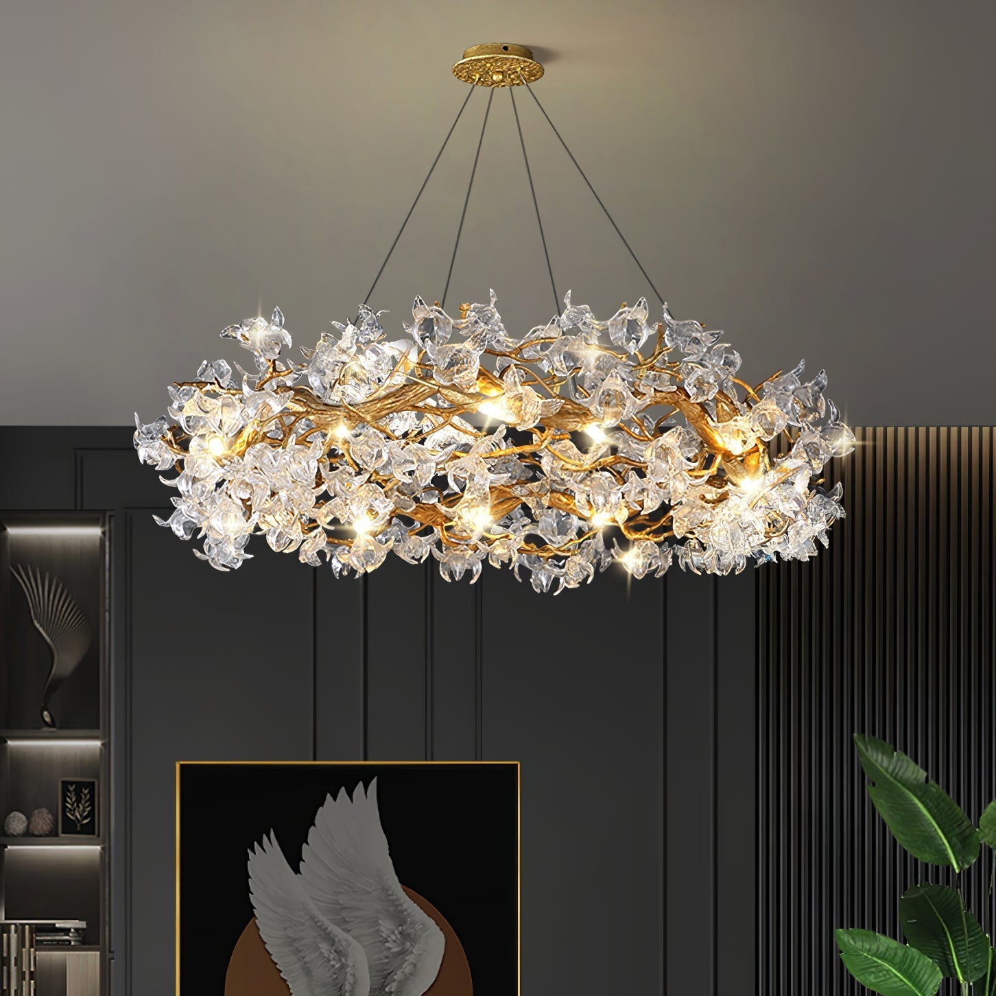 Flora Hibiscus Flower Chandelier