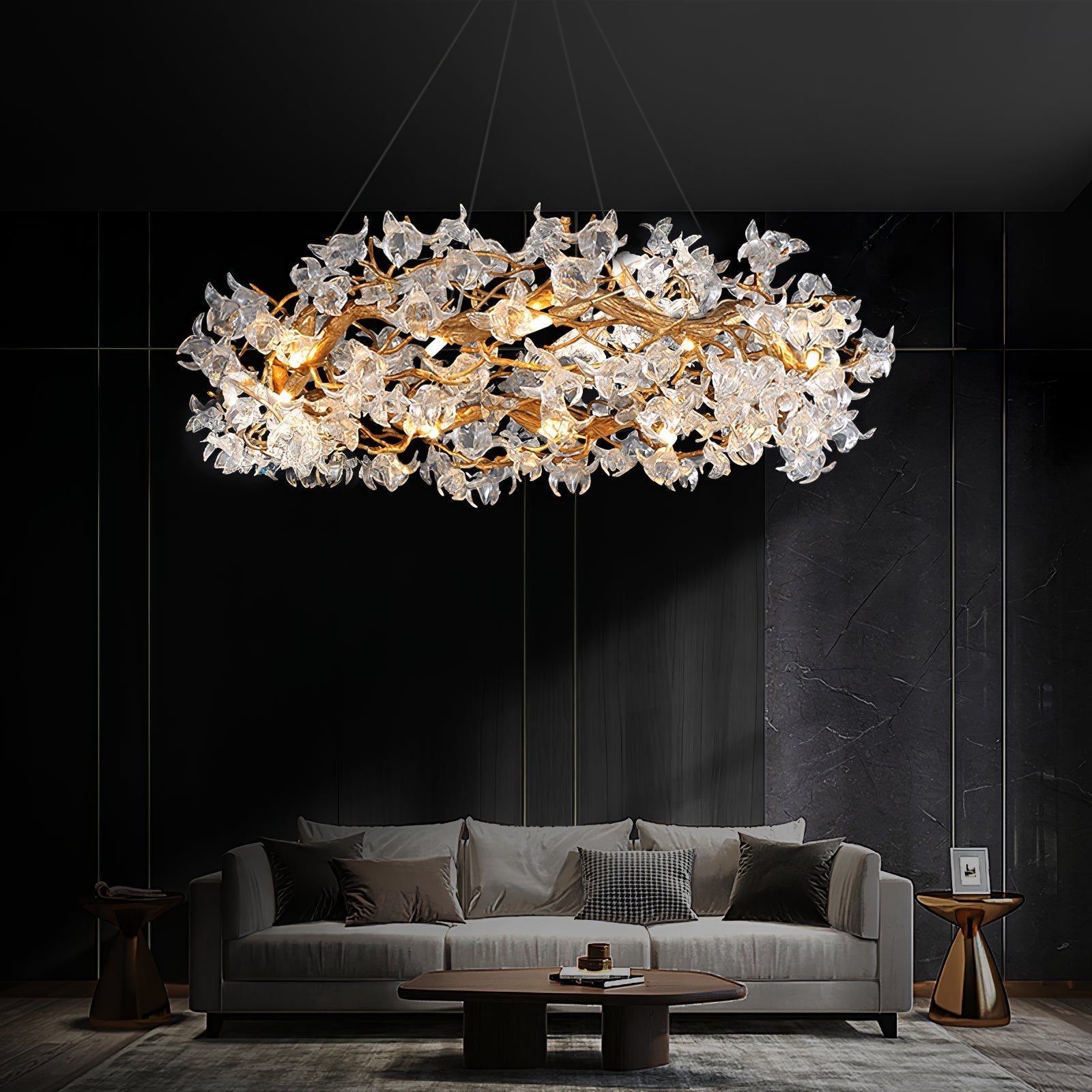 Flora Hibiscus Flower Chandelier