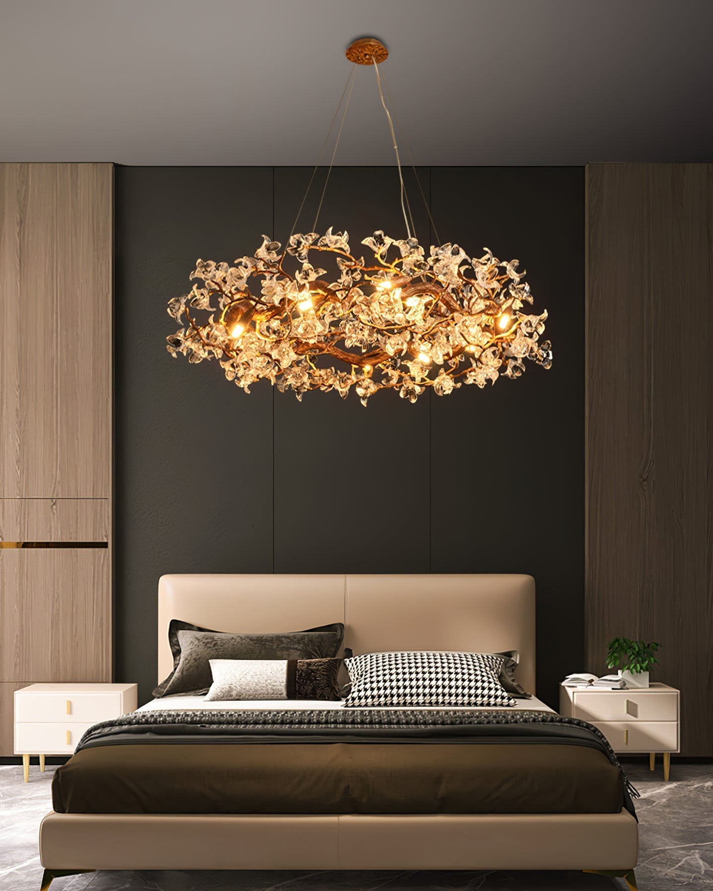 Flora Hibiscus Flower Chandelier